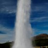 The Strokkur geysir eruptions in summer in Geysir Iceland