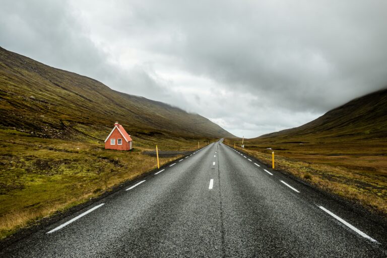 Road in Iceland's remote eastern region